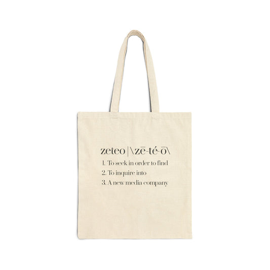 Zeteo Cotton Canvas Tote Bag - Definition