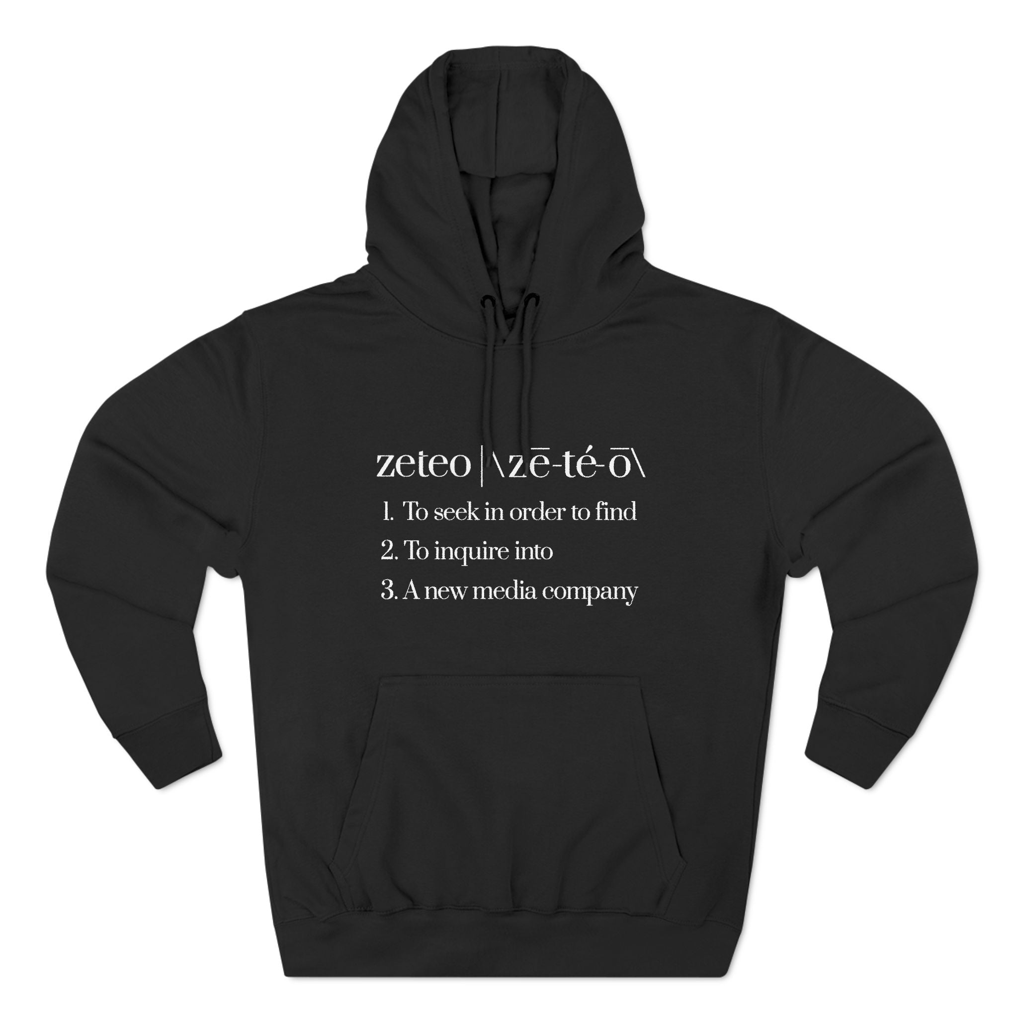 Zeteo Premium Fleece Hoodie - Definition
