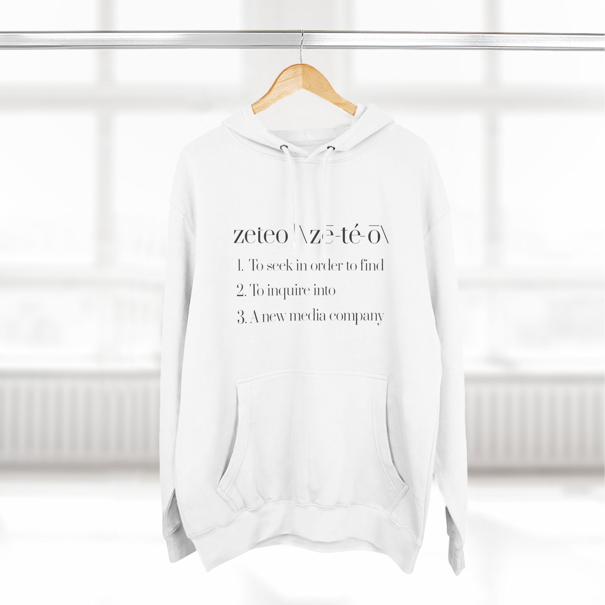 Zeteo Premium Fleece Hoodie - Definition
