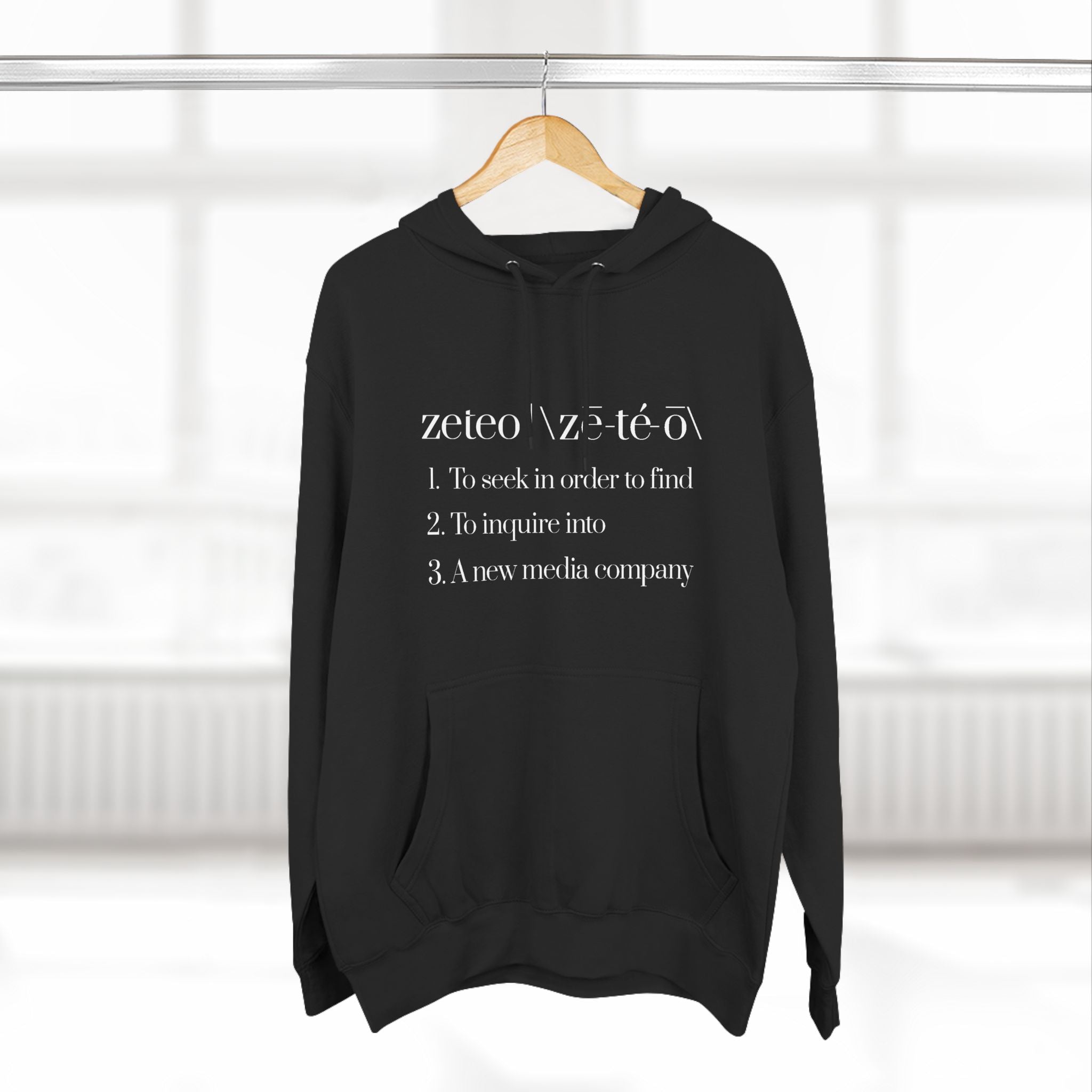 Zeteo Premium Fleece Hoodie - Definition