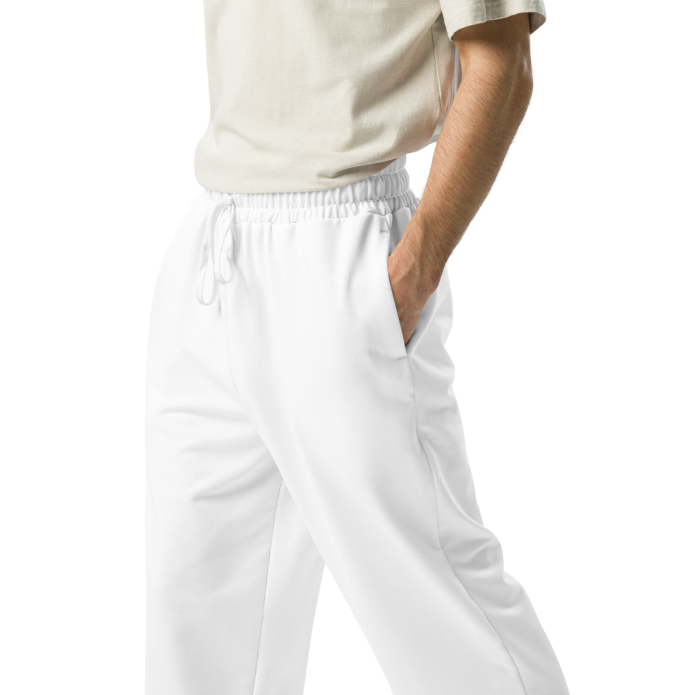 Zeteo Wide Leg Joggers - White