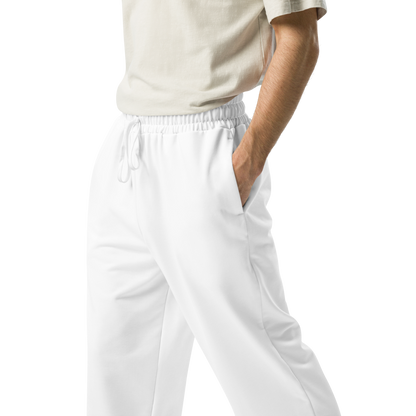 Zeteo Wide Leg Joggers - White